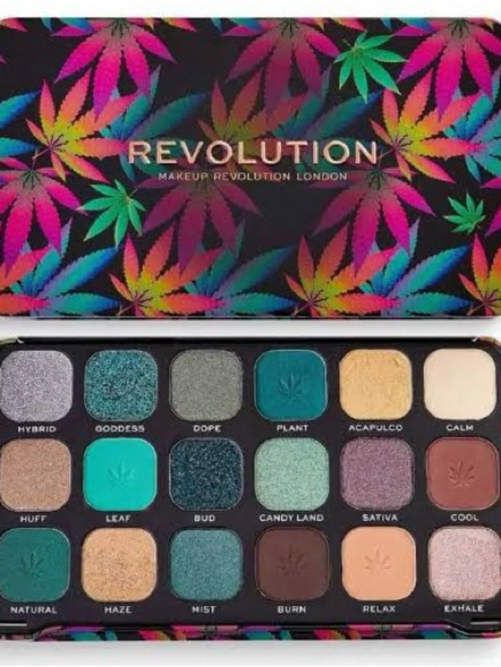 Revolution Makeup Eyeshadow Palette — Vibrant Multicolor Shades